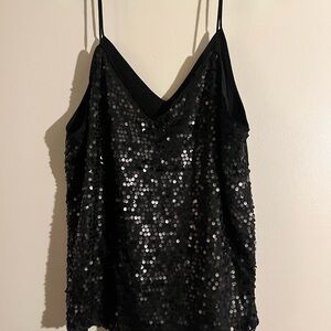 Forever 21 Black Sequin Camisole